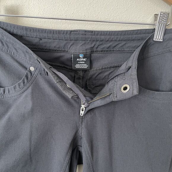 Kuhl Freeflex Roll-Up Pant Womens 4 Dark Grey Hiking Outdoors Activewear UPF - Picture 6 of 16